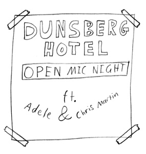 Poster: Open mic night ft Adele & Chris Martin