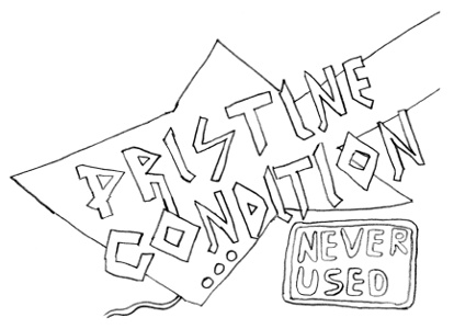 Album cover with a guitar: Pristine Condition - Never Used