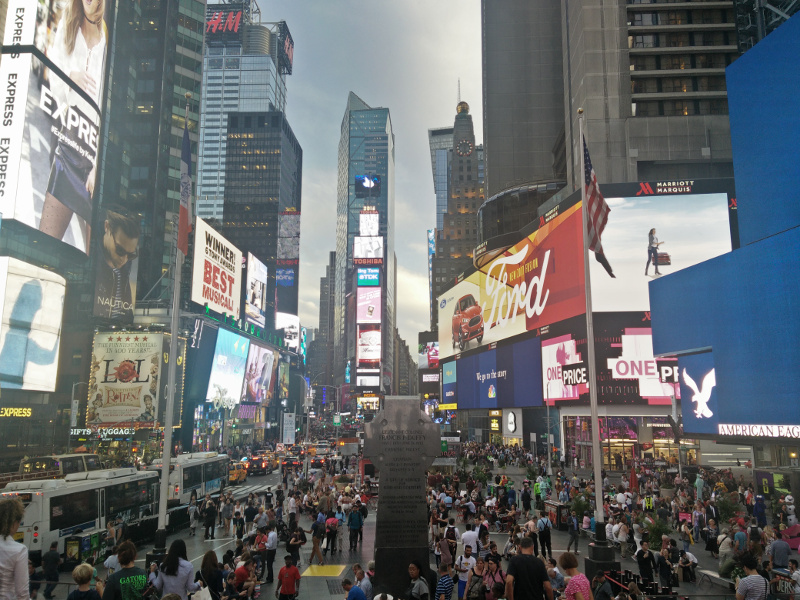 Times Square in lights