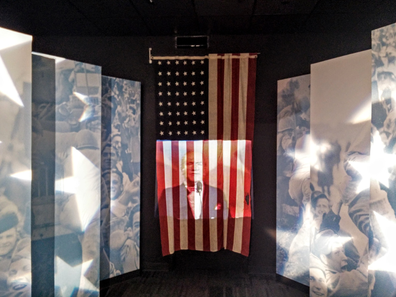 Ragged Old Flag exhibit at the Johnny Cash museum