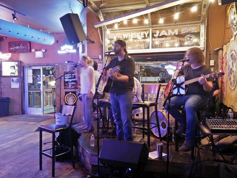 Musicians playing in a bar in Nashville