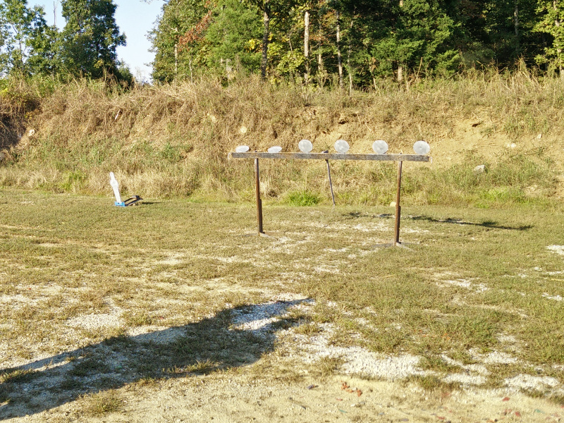 Targets at a shooting range