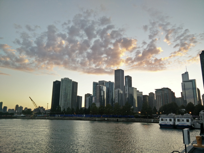 The Chicago skyline